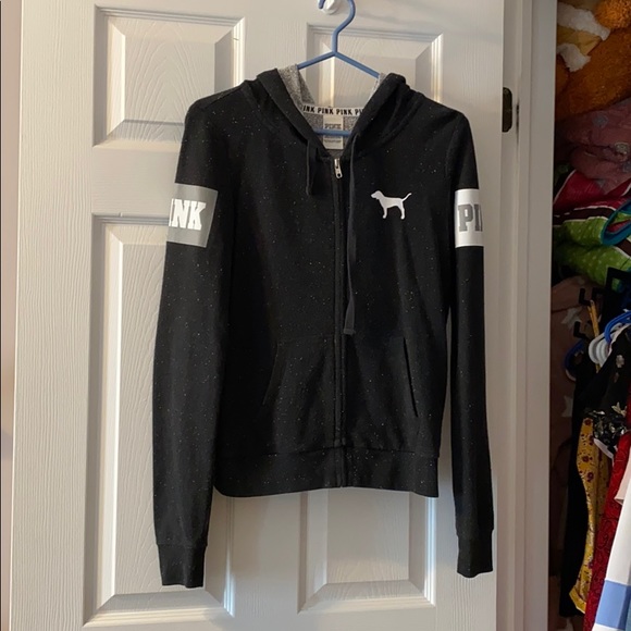 Black & white speckled PINK sweater✨ - Picture 1 of 4